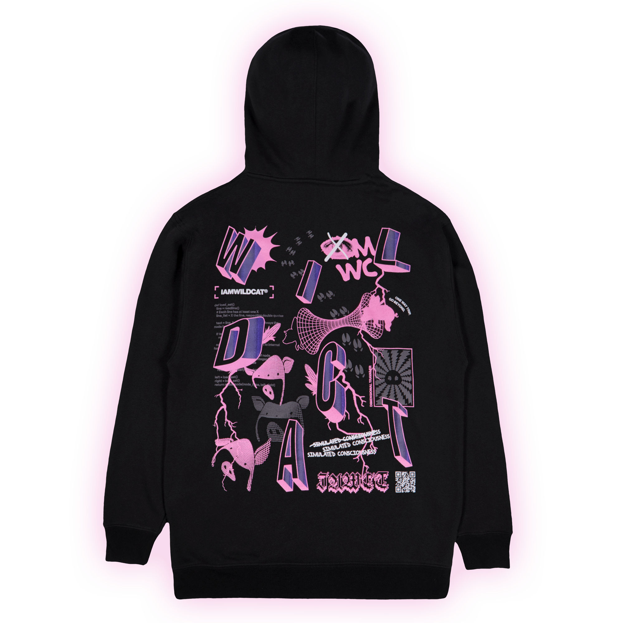 I AM WILDCAT® | SIMULATED CONSCIOUSNESS HOODIE (BLACK)
