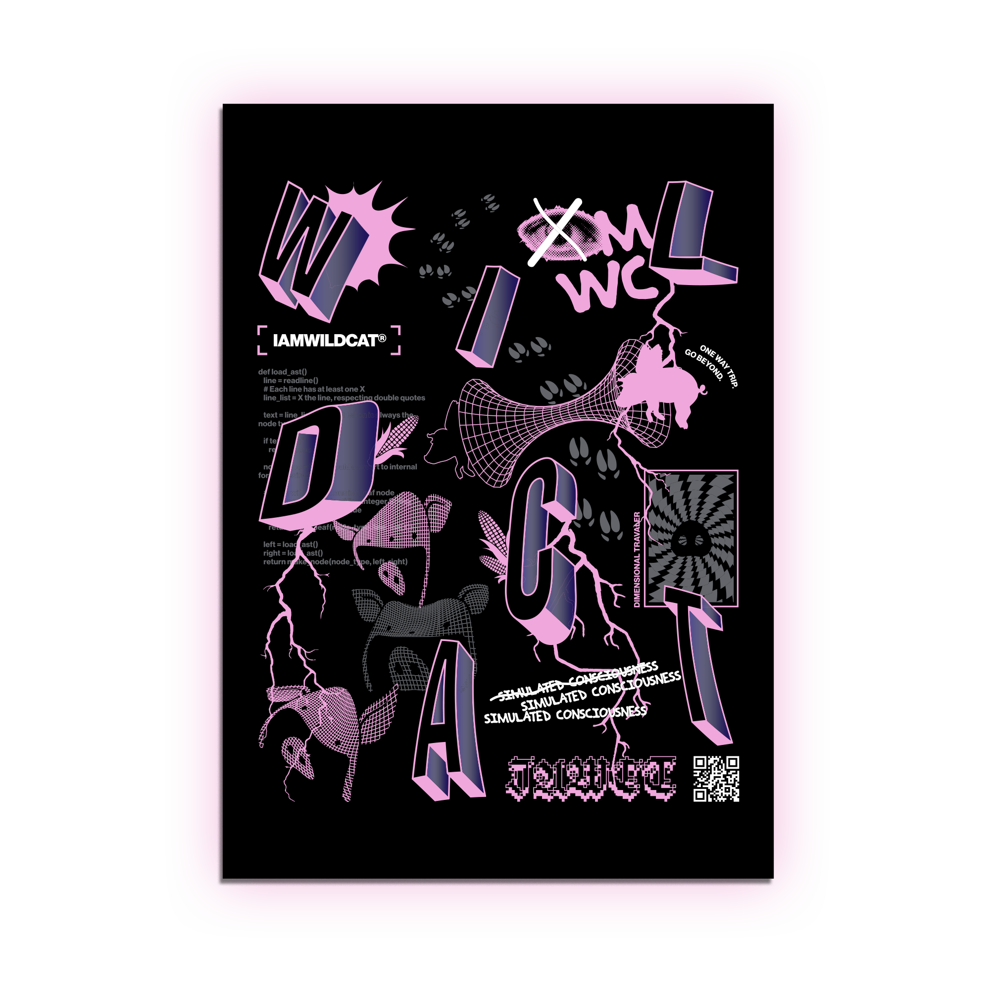 I AM WILDCAT® | SIMULATED CONSCIOUSNESS POSTER (A3)